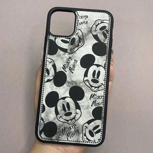 Чохол шкіряний Mickey Mouse Leather Print для iPhone 11 Pro Max принт від компанії Artiv - Інтернет-магазин - фото 1