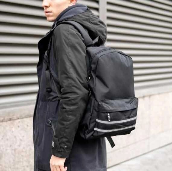 Чоловічий чорний спортивний рюкзак REFLECTIVE із відділенням для ноутбука від компанії Artiv - Інтернет-магазин - фото 1