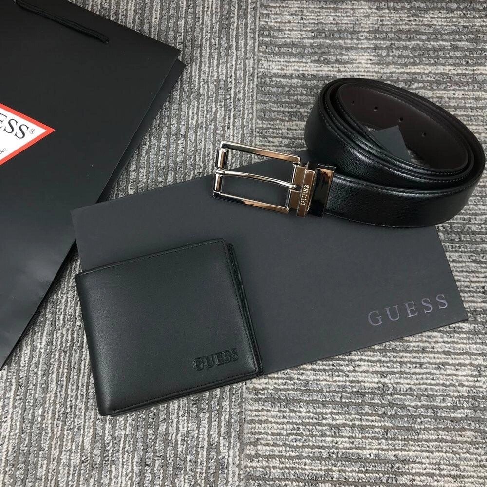 Чоловічий подарунковий набір Guess | ремінь , гаманець , ремень і гаманець від компанії Artiv - Інтернет-магазин - фото 1