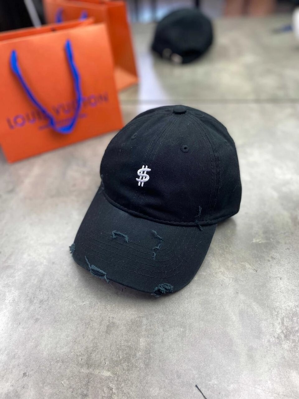 Чорна кепка Cash кепка з вишивкою $ чорна кепка gu518 від компанії Artiv - Інтернет-магазин - фото 1