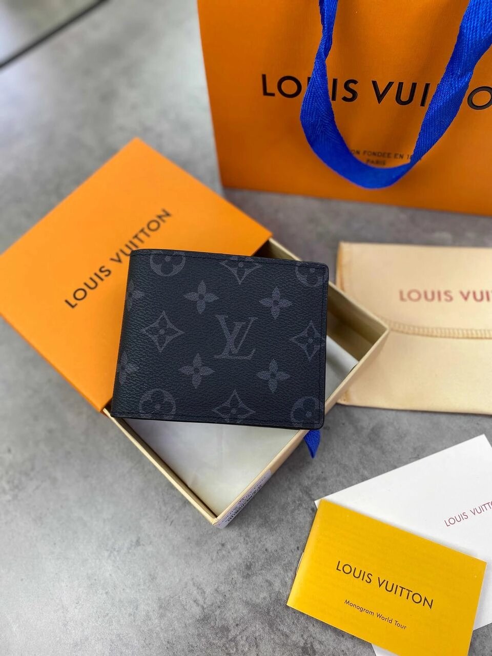 Чорний гаманець Louis Vuitton гаманець Луї Віттон органайзер LV k310 від компанії Artiv - Інтернет-магазин - фото 1