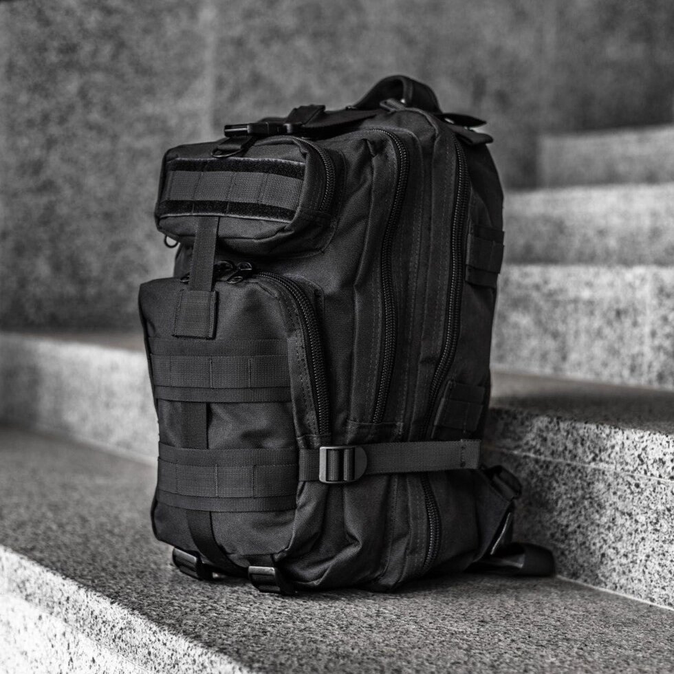 Чорний рюкзак на 30 л Домінатор. Тактовний портфель від компанії Artiv - Інтернет-магазин - фото 1