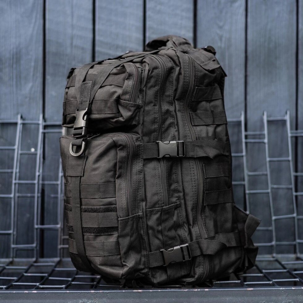 Чорний тактовний, військовий рюкзак, портфель Домінатор. В наявності від компанії Artiv - Інтернет-магазин - фото 1