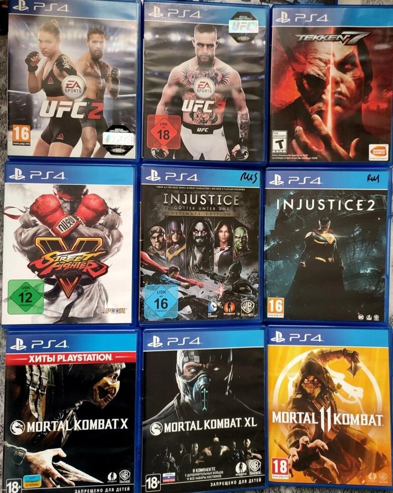 Диск для Playstation 4/5 боротьби, бої, MK, UFC, Injustice, Tekken ліцензії від компанії Artiv - Інтернет-магазин - фото 1