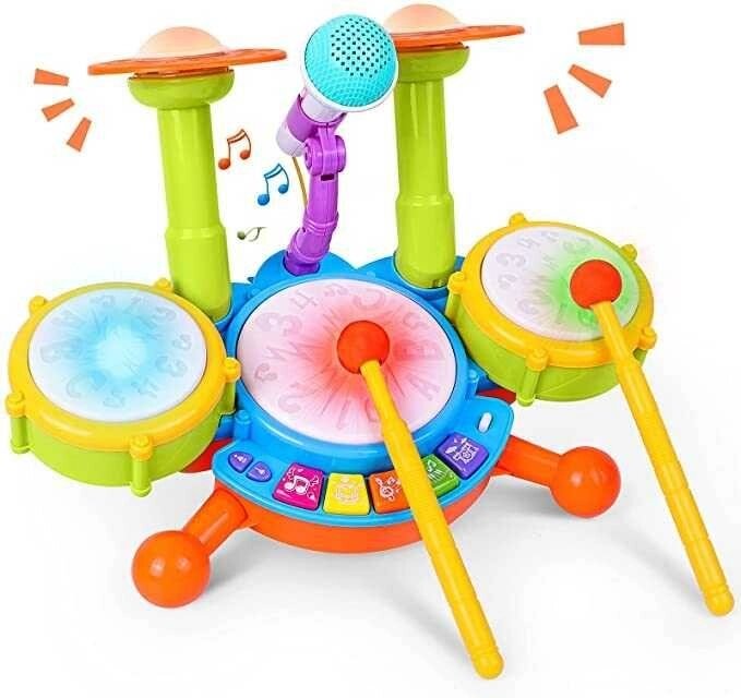 Дитяча барабанна установка Rabining музична іграшка барабан від компанії Artiv - Інтернет-магазин - фото 1