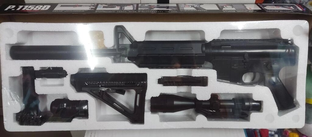 Дитяча гвинтівка снайперська з глушником CYMA P. 1158D Автомат кульки від компанії Artiv - Інтернет-магазин - фото 1