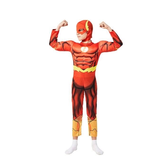 Дитячі костюми Героя коміксів DC Флеш + маска, на зріст від 100 до 135 см. від компанії Artiv - Інтернет-магазин - фото 1