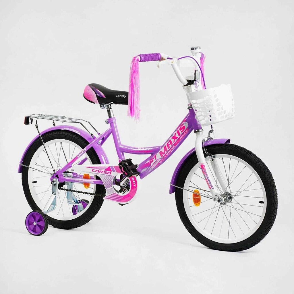 Дитячий двоколісний велосипед для дівчинки 16, 18 і 20 дюймів від компанії Artiv - Інтернет-магазин - фото 1