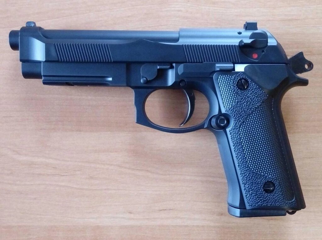 Дитячий пістолет BERETTA 92 VERTEC GNB на кульках 6 мм, іграшковий від компанії Artiv - Інтернет-магазин - фото 1