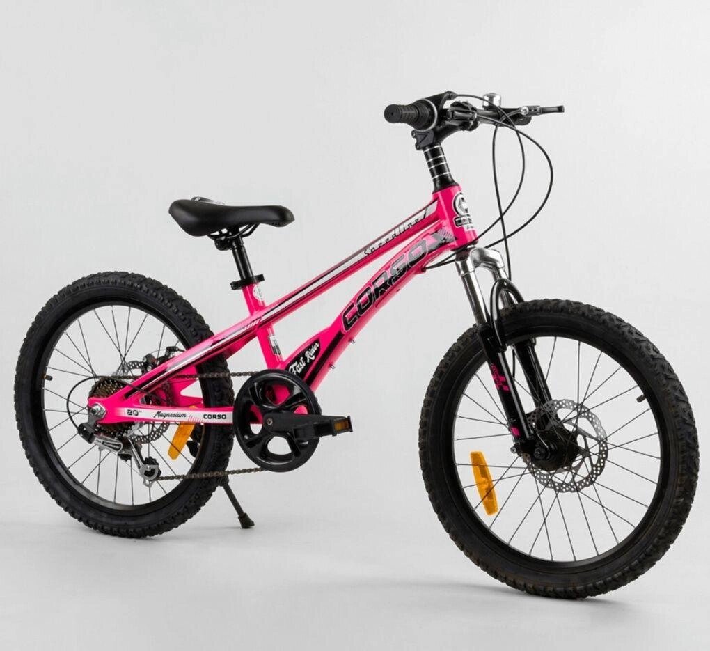 Дитячий спортивний велосипед 20 дюймів CORSO Speedline магнієва рама від компанії Artiv - Інтернет-магазин - фото 1