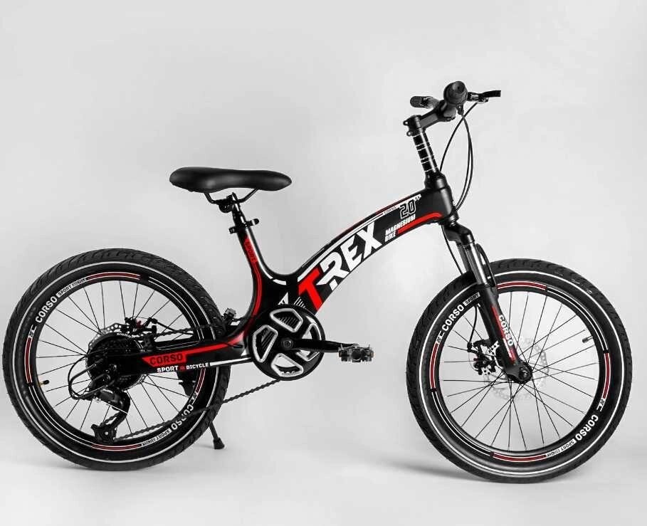 Дитячий спортивний велосипед 20 T-REX облегчена магнієва рама від компанії Artiv - Інтернет-магазин - фото 1
