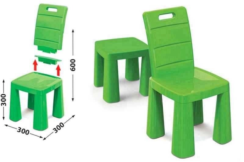 Дитячий стілець табурет трансформер 2 в 1 стільчик 04690 Doloni від компанії Artiv - Інтернет-магазин - фото 1