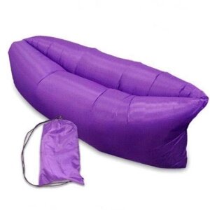 Диван мішок надувний матрац Lamzac Air Cushion Фіолетовий