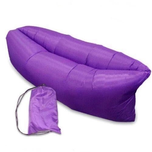 Диван мішок надувний матрац Lamzac Air Cushion Фіолетовий від компанії Artiv - Інтернет-магазин - фото 1
