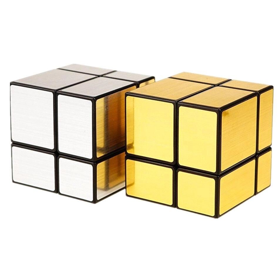 Дзеркальний кубик Рубика 2х2 (срібний, золотий), (mirror) (головоломки від компанії Artiv - Інтернет-магазин - фото 1