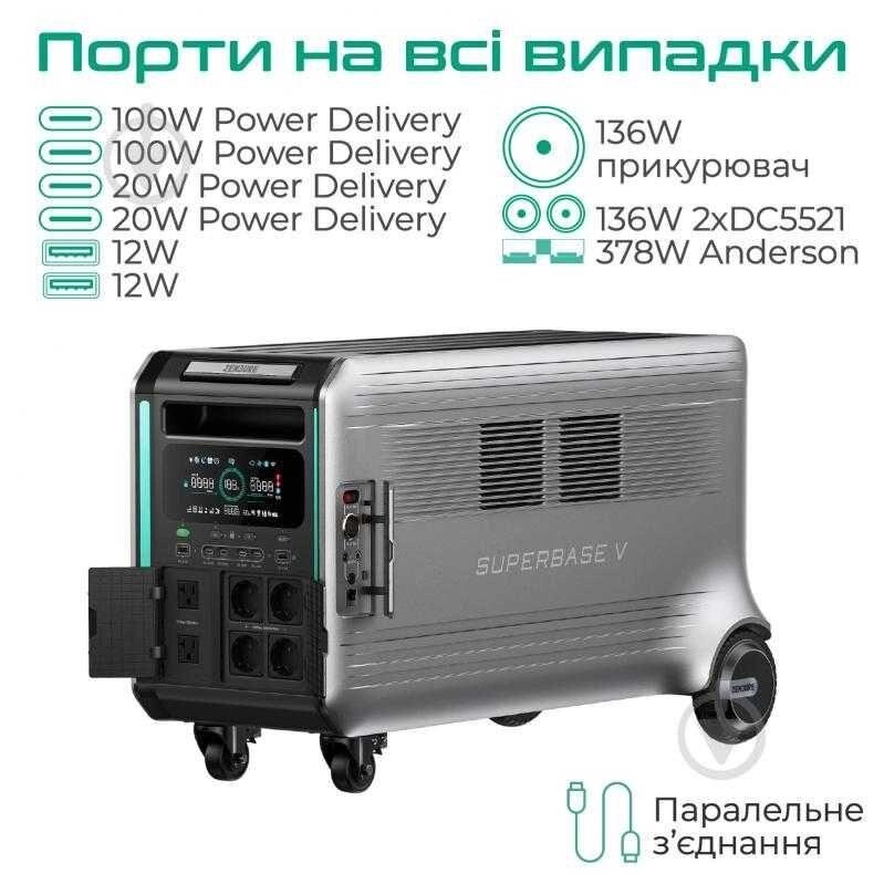 EcoFlow Зарядна портативна станція ZENDURE SuperBaseV6400 генератор від компанії Artiv - Інтернет-магазин - фото 1