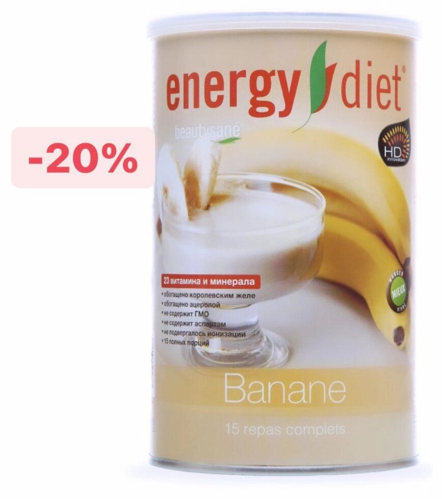 Energy Diet зі смаком банана від компанії Artiv - Інтернет-магазин - фото 1