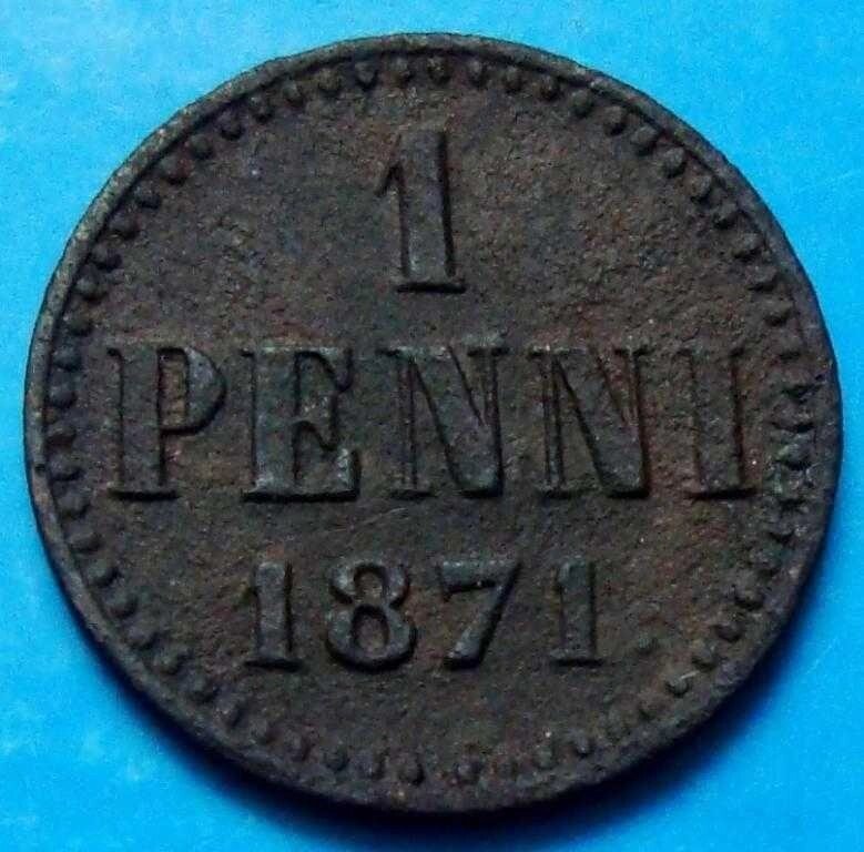 Фінляндія 1 пенні, 1871 від компанії Artiv - Інтернет-магазин - фото 1