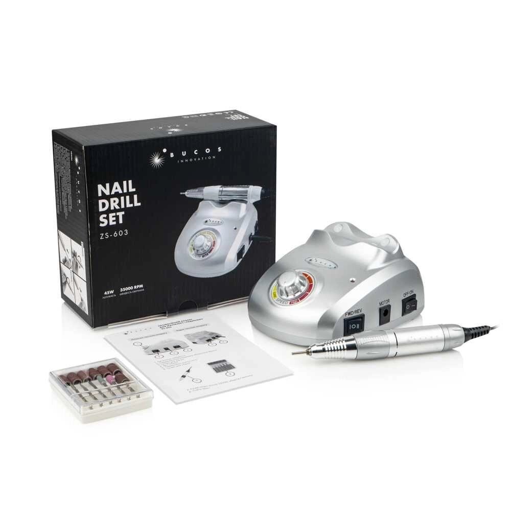 Фрезер для манікюру Nail Master ZS-603 (срібний), 45 Вт від компанії Artiv - Інтернет-магазин - фото 1