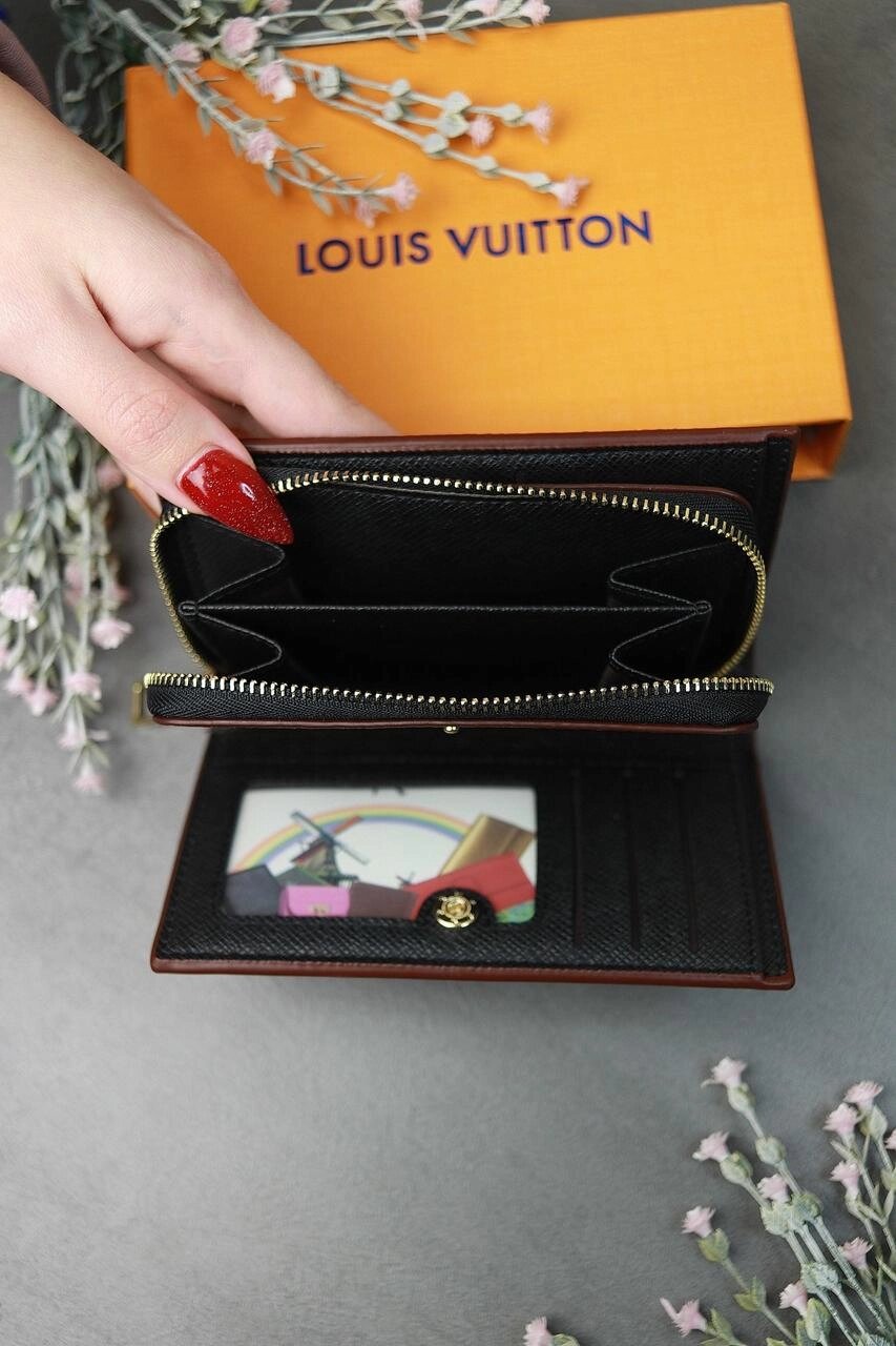 Гаманець Louis Vuitton Луї Віттон LUX NEW якість 2023 чорний колір від компанії Artiv - Інтернет-магазин - фото 1