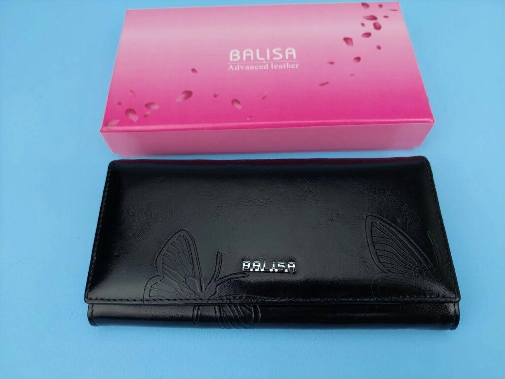 Гаманець жіночий Balisa гаманець жіночий шкіряний чорний чорний від компанії Artiv - Інтернет-магазин - фото 1