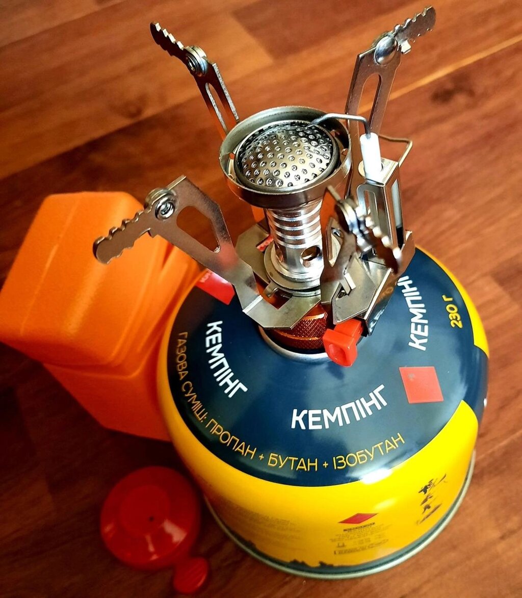 Газовий пальник + нарізний газовий балон від компанії Artiv - Інтернет-магазин - фото 1