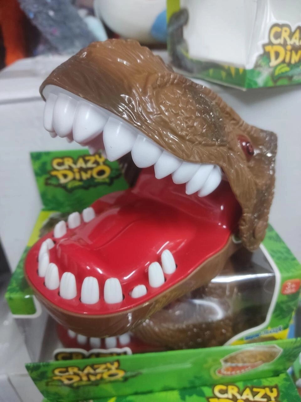 Гра Динозавр-кусючка зубастик кусака crazy dino + Подарунок! від компанії Artiv - Інтернет-магазин - фото 1