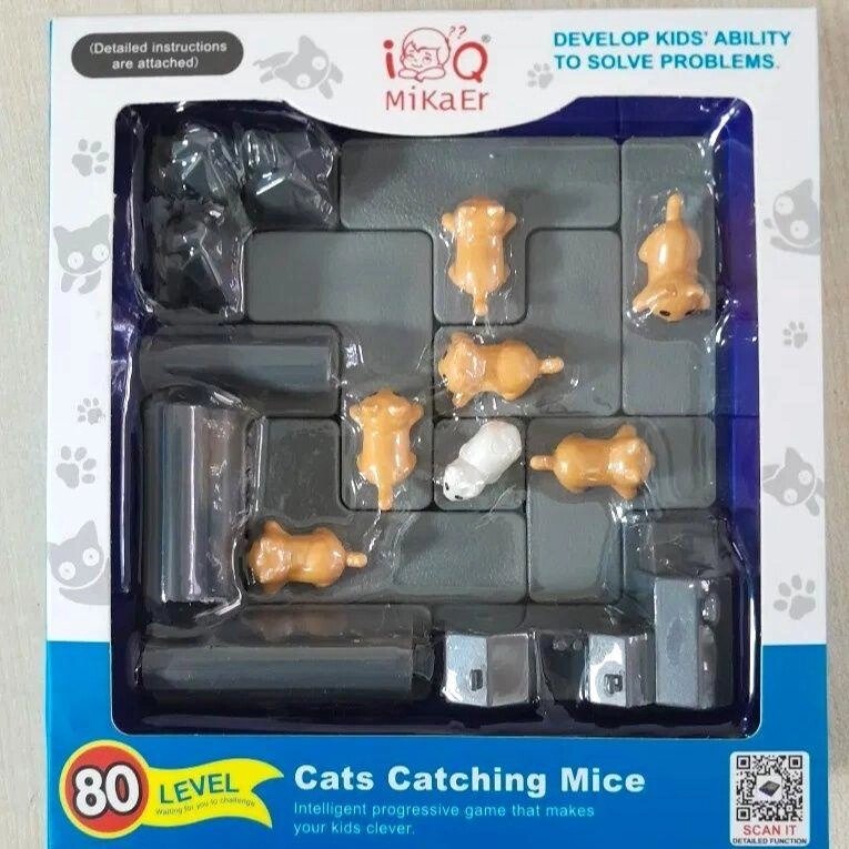 Гра головоломка «Коти й мишеня», книжка з завданнями ловушка для кота від компанії Artiv - Інтернет-магазин - фото 1