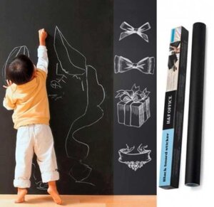 Грифельна Дошка стикер малювання крейдою Самоклейна плівка +Мілки