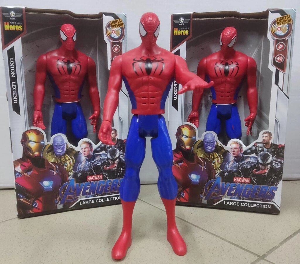 Ігрова фігурка Spider-Man Marvel Avengers Людина Павук звуки 30 см від компанії Artiv - Інтернет-магазин - фото 1