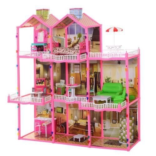 Ігровий ляльковий будиночок для барбі висота 109 см світло (6992) від компанії Artiv - Інтернет-магазин - фото 1