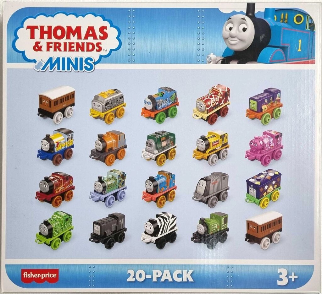 Ігровий набір із 20 міні-поїздів Паровозик Томас і друзі. Thomas від компанії Artiv - Інтернет-магазин - фото 1