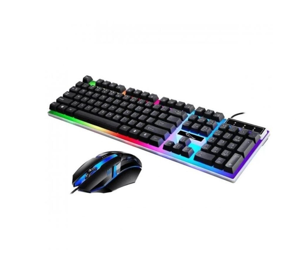 Ігровий набір клавіатура та мишка Gaming G21B з RGB-підсвіткою від компанії Artiv - Інтернет-магазин - фото 1