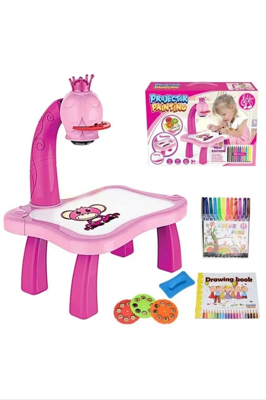 Інтерактивна дитяча іграшка дитячий стіл столик проектор для малювання від компанії Artiv - Інтернет-магазин - фото 1