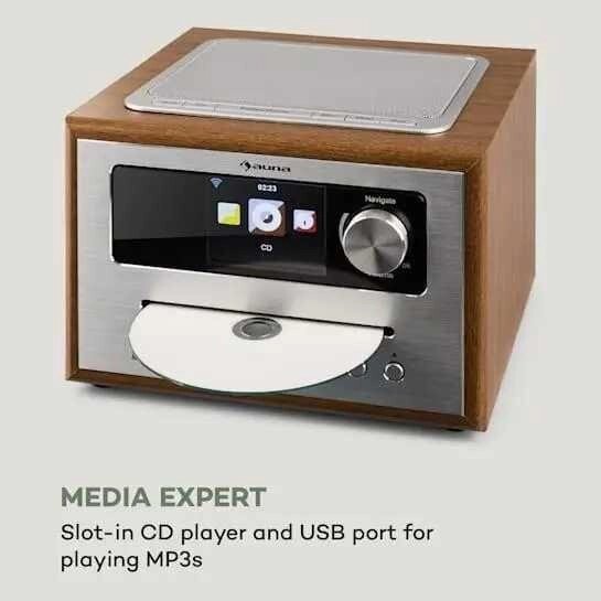 Інтернет радіо Auna Silver Star CD Cube 10033003, програвач, терміново від компанії Artiv - Інтернет-магазин - фото 1