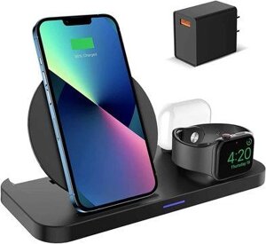 IPhone Бездротова зарядка для iPhone, Apple Watch, AirPods 2/3/Pro