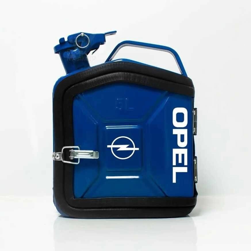 Каністра бар 5 л Opel синя, каністра-бар сейф на подарунок обель від компанії Artiv - Інтернет-магазин - фото 1