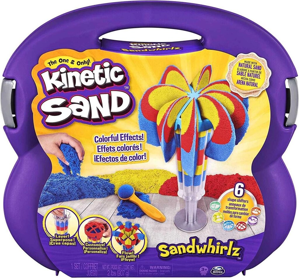 Кінетичний пісок Kinetic Sand Веселі вихори 71484 від компанії Artiv - Інтернет-магазин - фото 1