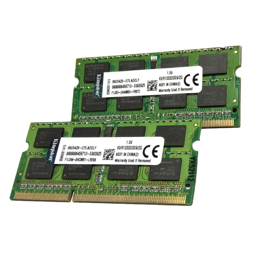 Kingston DDR3 2GB PC3-10600 DDR 3 1333MHZ ноутбук sodimm від компанії Artiv - Інтернет-магазин - фото 1