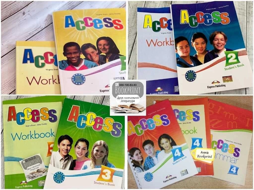 Комплект Access 1, 2, 3, 4 Student&#x27,s book + Workbook+Grammar від компанії Artiv - Інтернет-магазин - фото 1