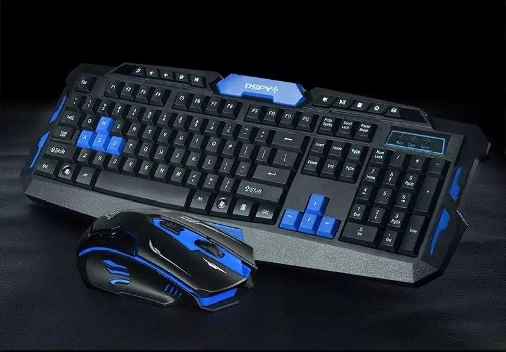 Комплект бездротова ігрова клавіатура та миша UKC HK8100 від компанії Artiv - Інтернет-магазин - фото 1