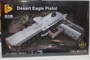 Конструктор 670006 Пістолет Desert Eagle 360 діт Пустунний орел лого