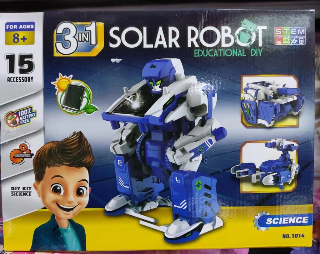 Конструктор Робот на сонячній батареї Solar Robot 1014 edukational diy від компанії Artiv - Інтернет-магазин - фото 1