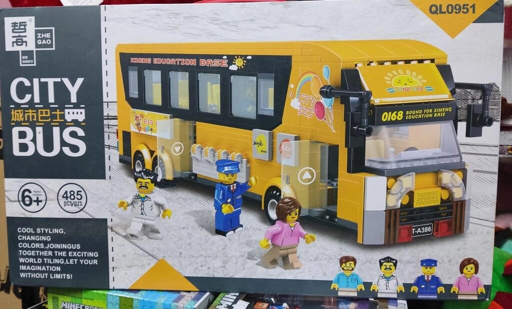 Конструктор ZHE GAO Туристичний автобус QL0951 485 дет LEGO від компанії Artiv - Інтернет-магазин - фото 1