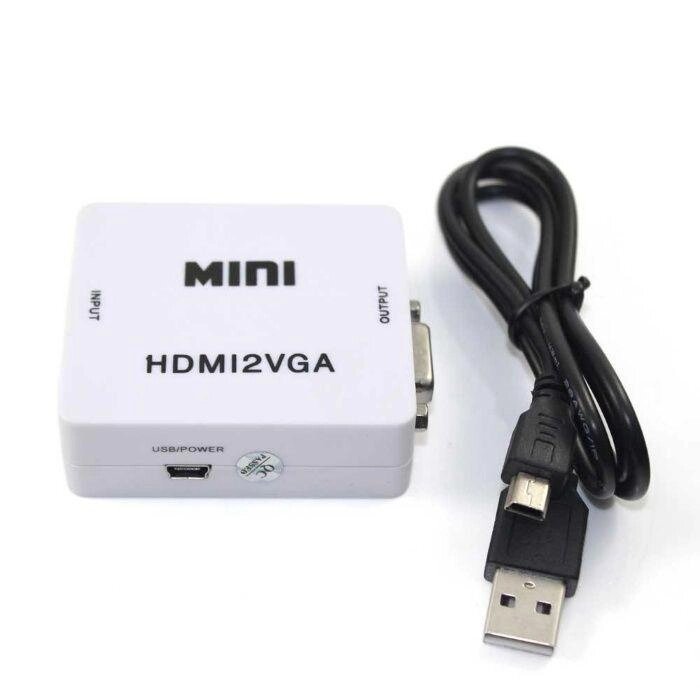 Конвертер HDMI на VGA для PS4 і Mac, з додатковим живленням та аудіо від компанії Artiv - Інтернет-магазин - фото 1