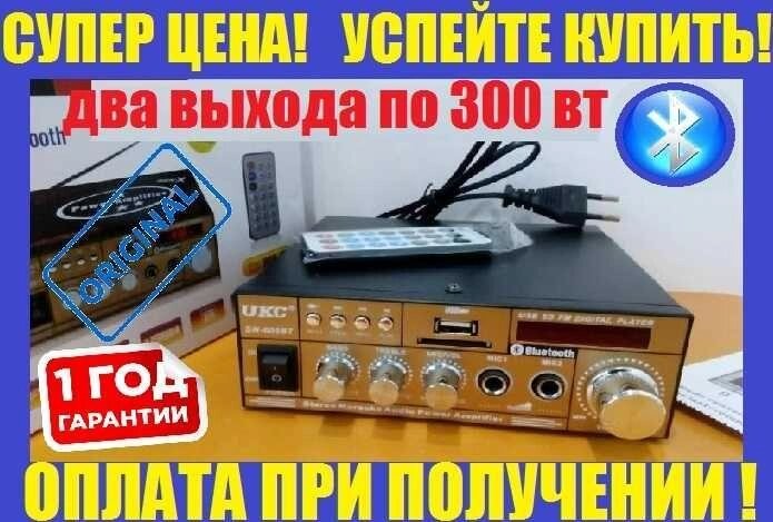 Корейський звук. Бізнес 2х300 Вт. Радіо. Караоке. Підсилювач. від компанії Artiv - Інтернет-магазин - фото 1