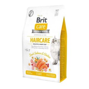 Корм для котів Brit Care Cat GF Haircare Healthy and Shiny Coat 2кг