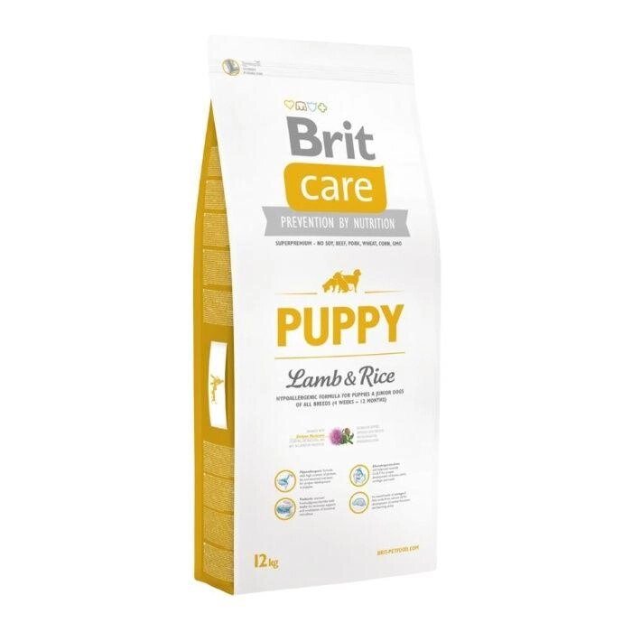Корм для собак brit care puppy lamb 12kg від компанії Artiv - Інтернет-магазин - фото 1