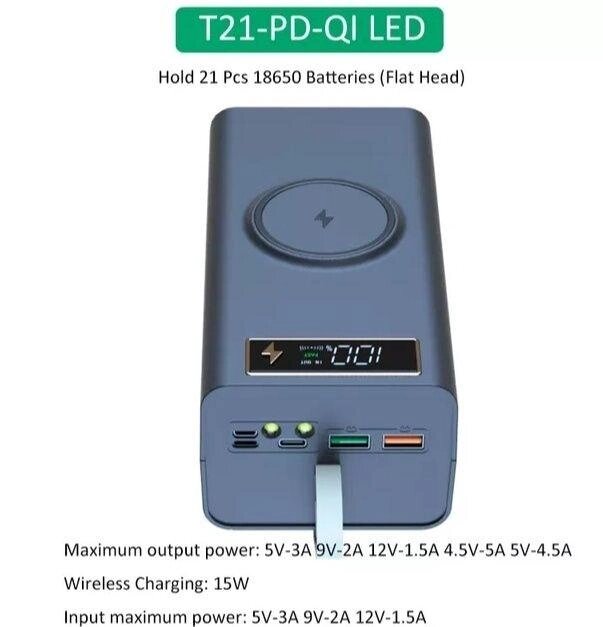 Корпус PowerBank T21-PD-QI від компанії Artiv - Інтернет-магазин - фото 1