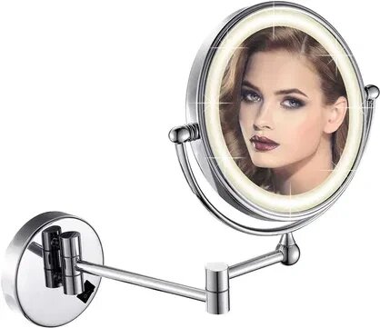 Косметичне дзеркало зі світлодіодним підсвічуванням діаметр 20 см x 7 від компанії Artiv - Інтернет-магазин - фото 1